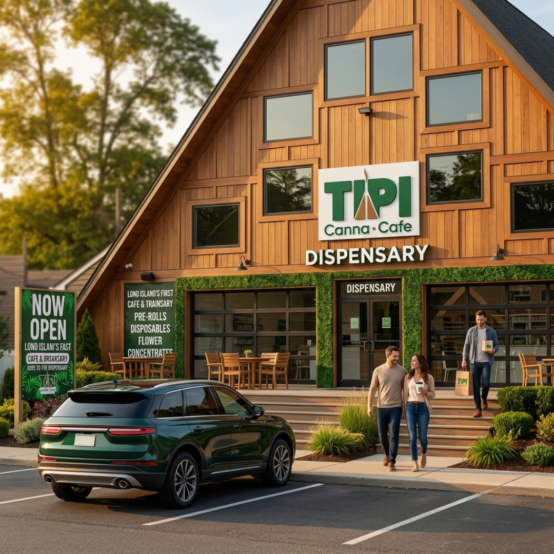 Tipi Canna Cafe in Mastic NY, a cannabis and coffee stop between NYC and the Hamptons